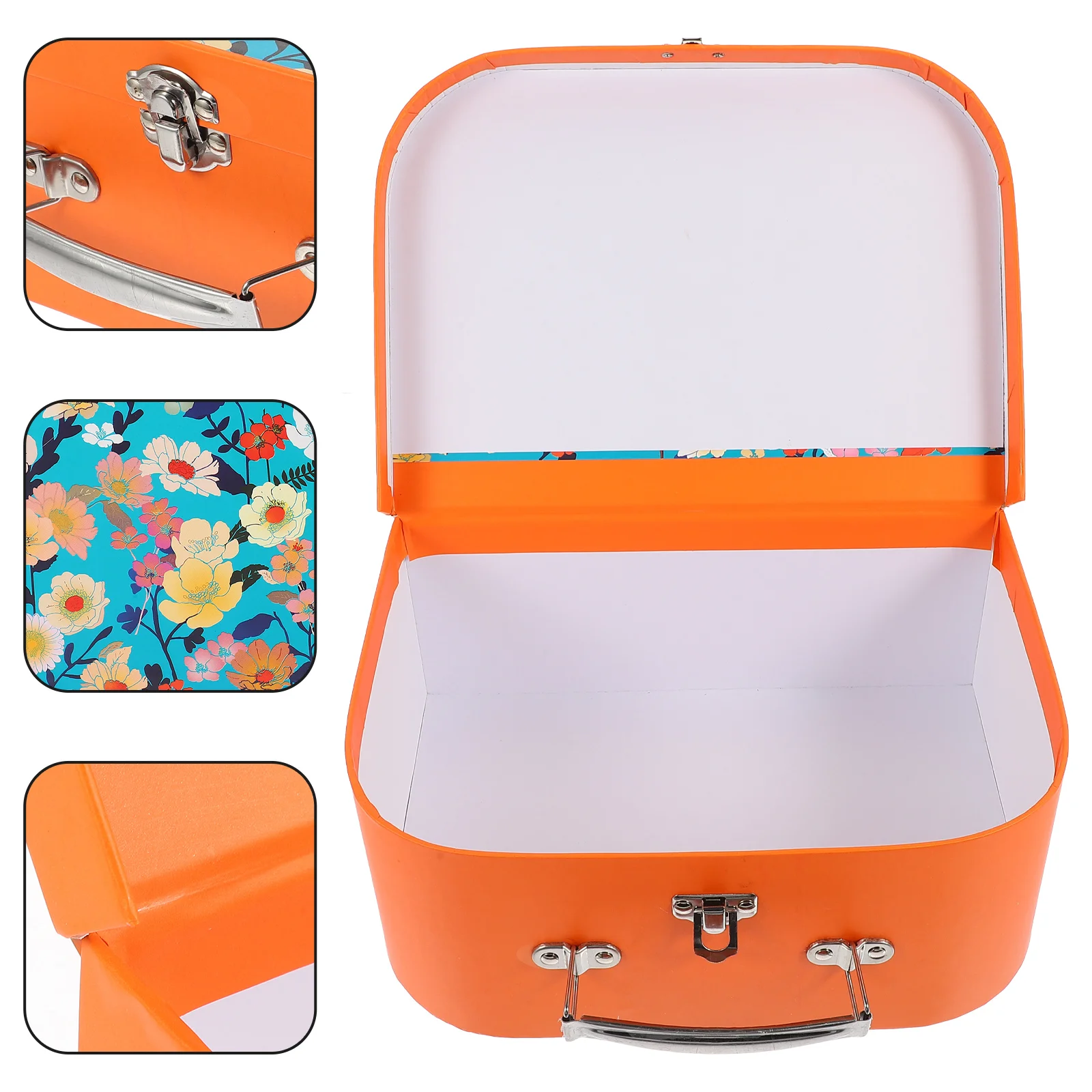 

Nesting Luggage Boxes Toy Carrying Case Paperboard Gift Boxes Storage Bag Photo Storage Boxes Kids Storage Organizer Toys