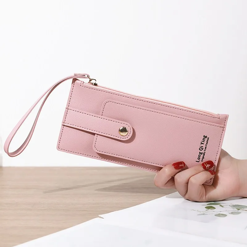 

Women's wallet ladies wallet long Female Hasp zipper PU Leather Purses portfel damski porte feuille femme carteras para mujer