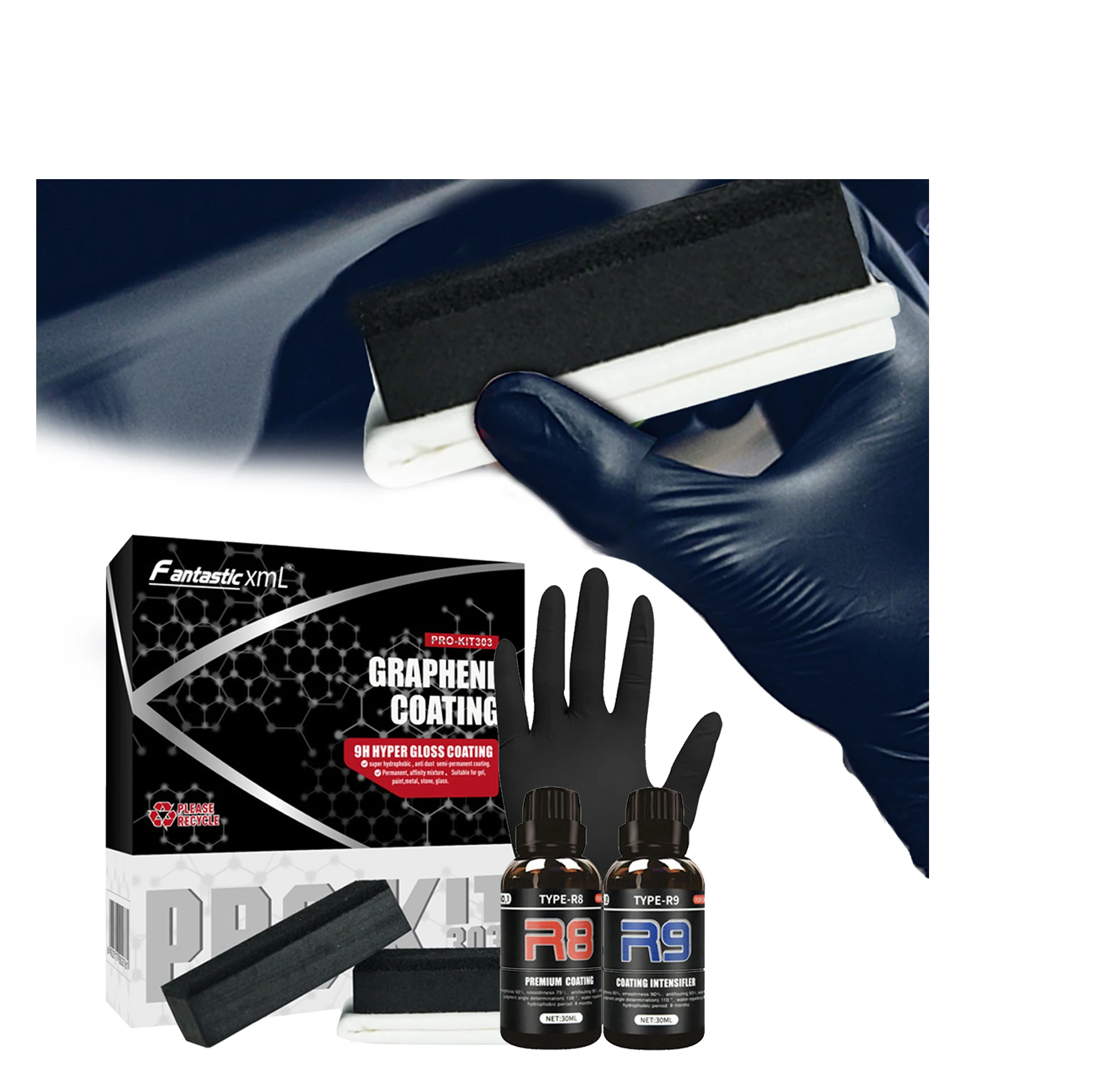 

30ml Car Graphene Nano Ceramic Coating Polishing Top Coat Quick Nano-Coating Wax Car Paint Waterproof Agent