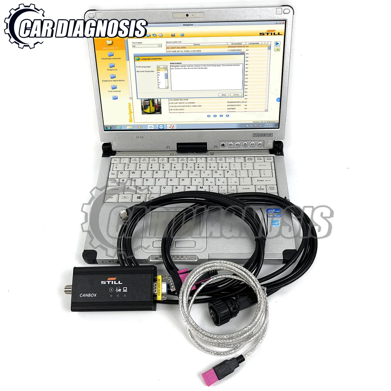 Фото CAN-бокс USB (OEM) 50983605400 для погрузчиков STILL, интерфейс CAN-бокс с программным обеспечением STILL STED V8.21+CF C2 для ноутбука №2