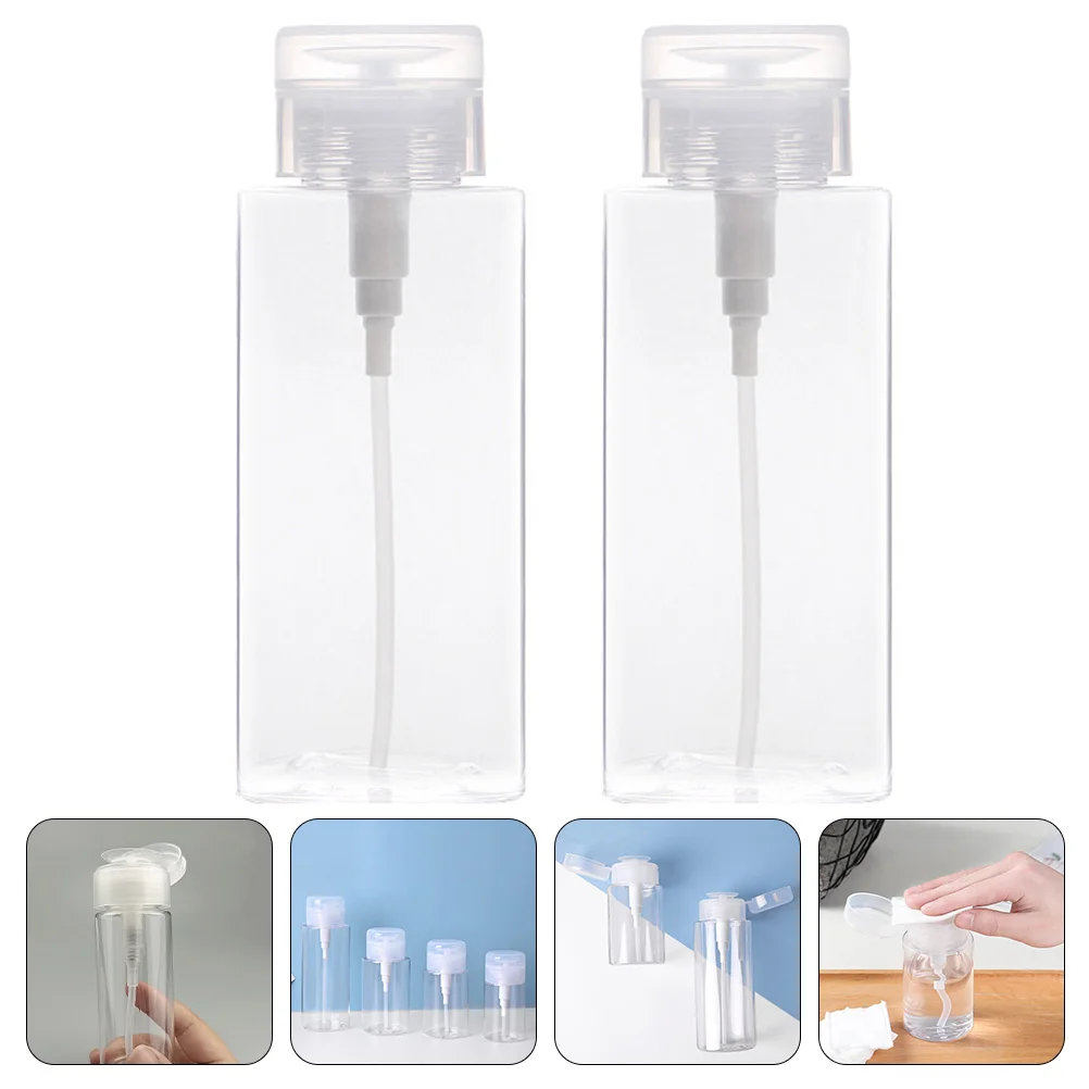 

Dispenser Bottle Remover Pump Nail Polish Makeup Down Push Empty Liquid Press Bottles Container Travel Jar Nails Rubbing Soap
