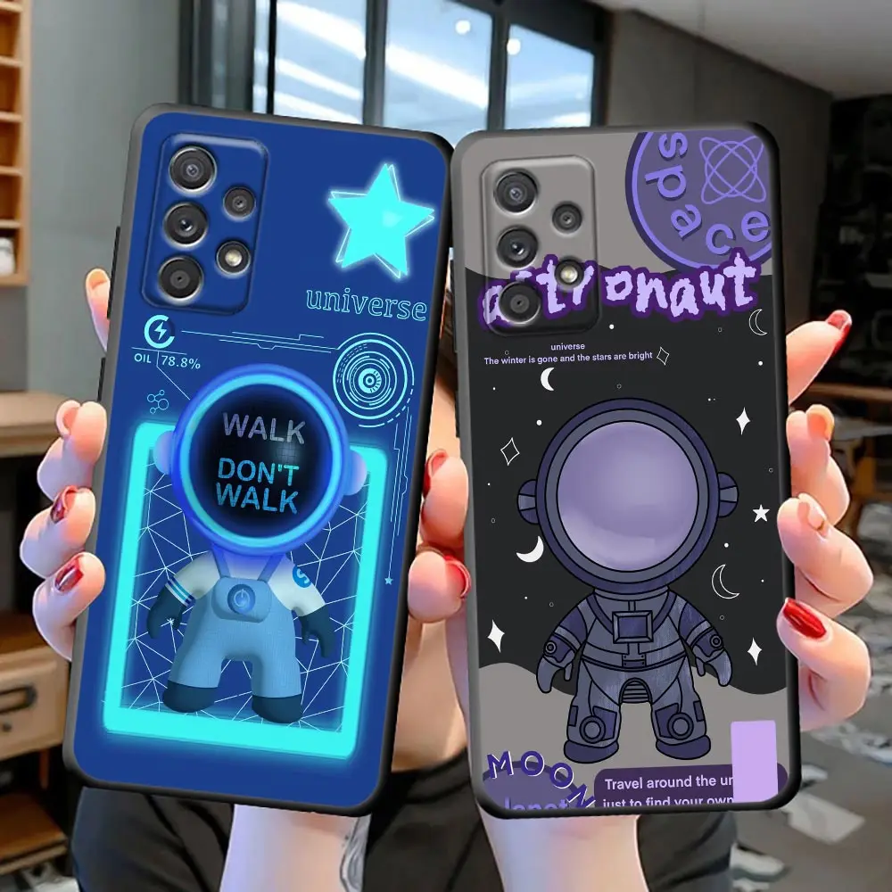 

Cute Cartoon Astronaut Science Fiction Case For Galaxy S23 S22 Ultra Case For Samsung Galaxy S22 S21 S20 Ultra Fe S9 S10e Plus