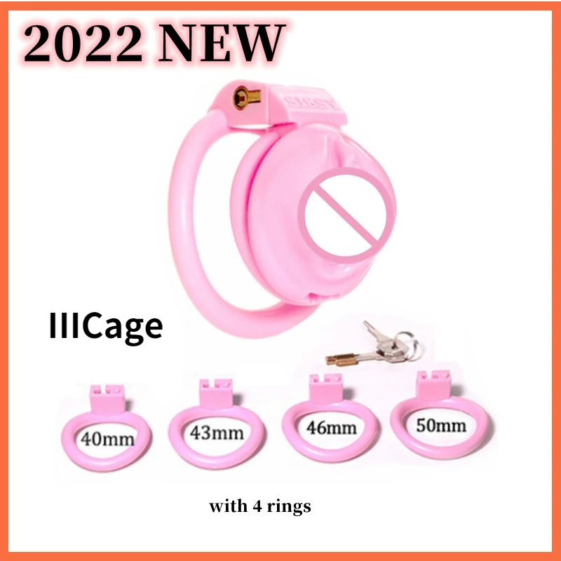 

New Pink Chastity Cock Cage For Men Sissy Bondage Chastity Devices Penis Cage Abstinence Lock Ring Penis BDSM Gay Adult SexToys