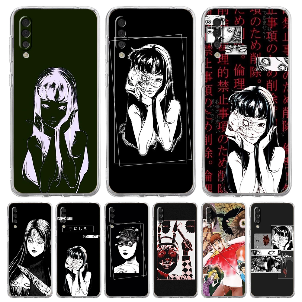 

Junji Ito Terror Horror Luxury Phone Case For Samsung Galaxy A12 A02 A03S A50 A70 A10 A20 A20S A30 A40 Transparent Silicon Shell