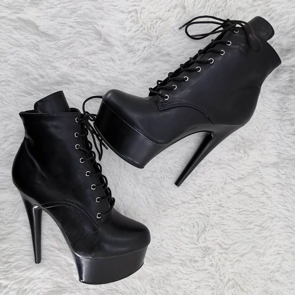 Leecabe pu Upper Platform 15CM/6inches   High Heel platform Pole Dance Boots