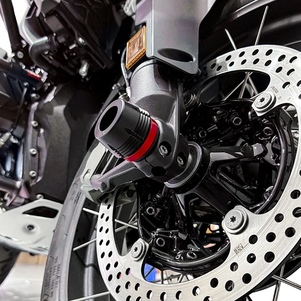 Фото Для Triumph Trident660 Trident 660 2021-2025 2024 2023, аксессуары для мотоциклов, ось переднего колеса, вилка, слайдер, защита от столкновений №3