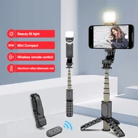 q10 pocket selfie stick universal bluetooth remote control portable desktop phone holder