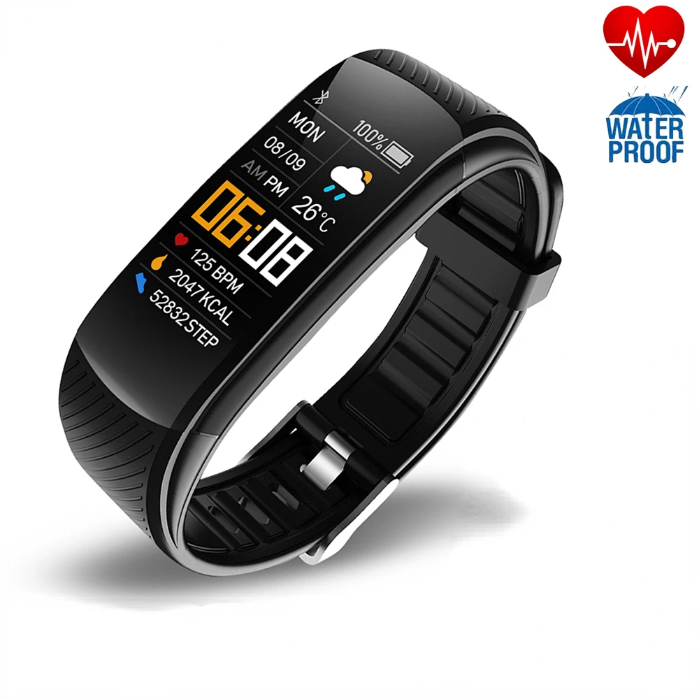 

New Fitness Bracelet Blood Pressure Measurement Pedometer Smart Band Hear Rate Monitor Waterproof Health Fitness Tracker Watch