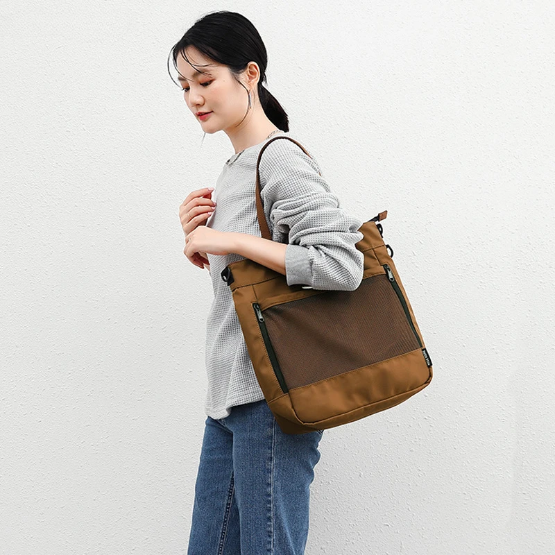 [Premium] Водонепроницаемая вместительная холщовая женская сумка-мессенджер