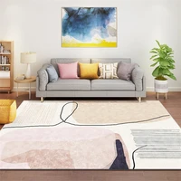 nordic minimalist style living room geometric rug modern luxury bedroom rug bedside home decor crystal velvet rug