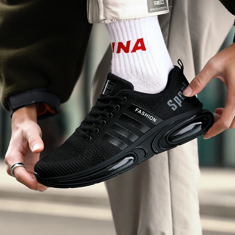 Fashion Men Running Sneakers Air Cushion Male Athletic Shoes Jogging Walking Zapatos Deportivos Outdoor Breathable Man Footwear