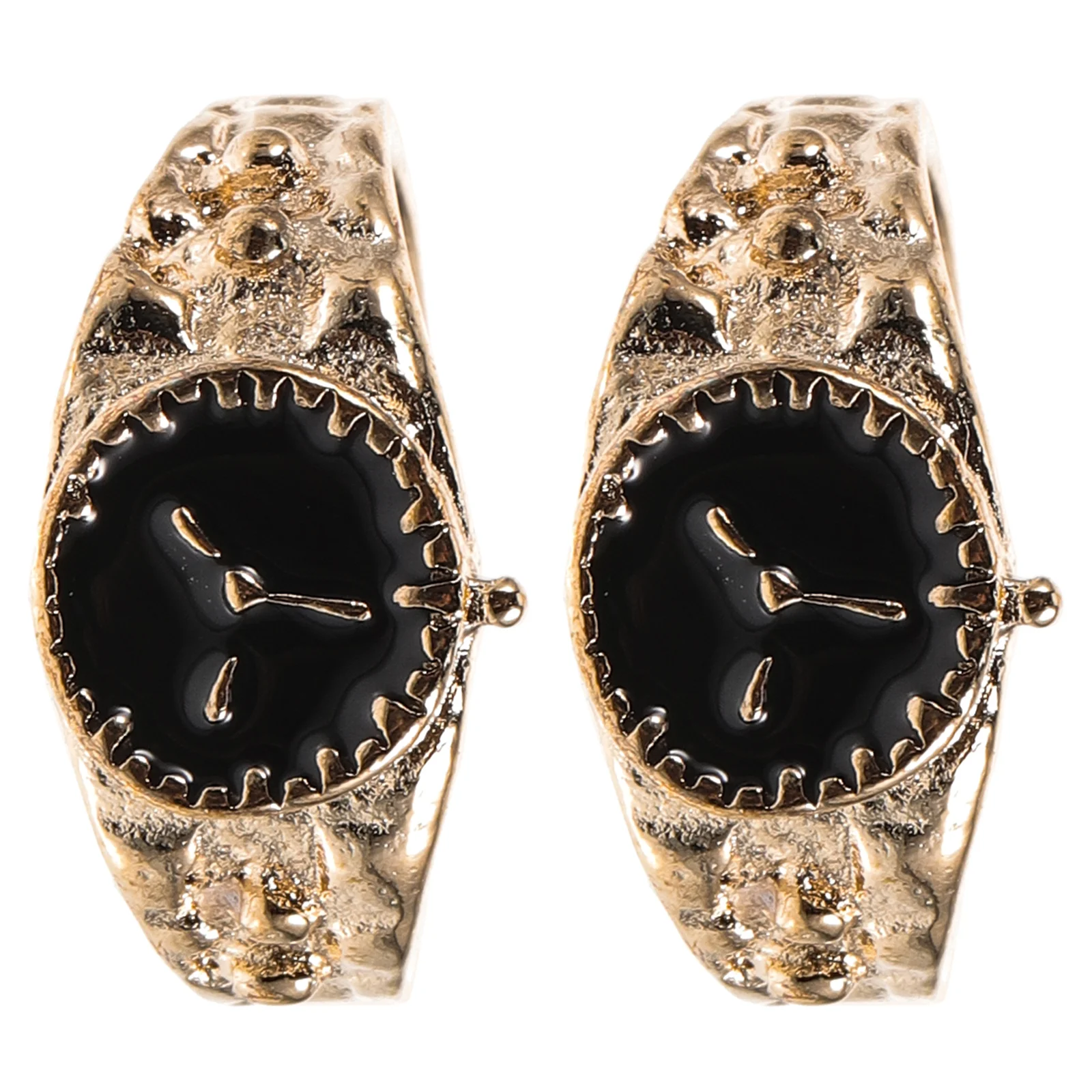 

2 Pcs Metal Watch Props Miniatures Dollhouse Watches Trim Charms Landscape Sweet Decorate Decors