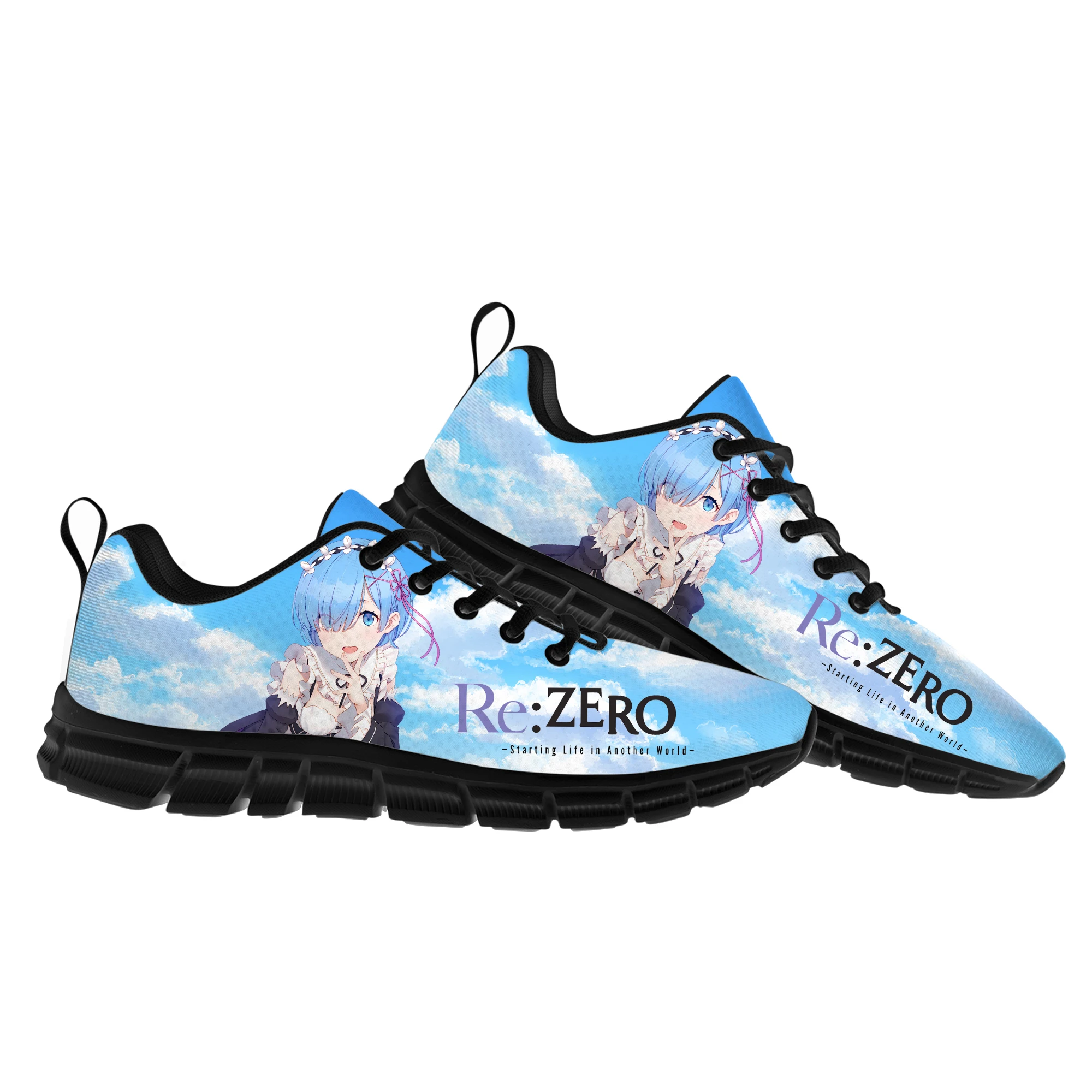 

Rem Ram Sports Shoes Mens Womens Teenager Kids Children Sneakers Re:Zero High Quality Cartoon Anime Manga Sneaker Custom Shoe