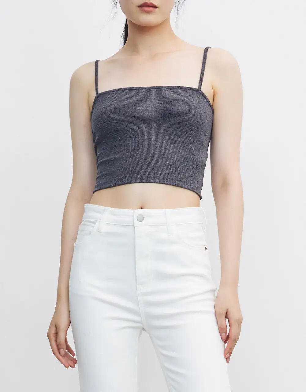 

Plain Crop Cami Top