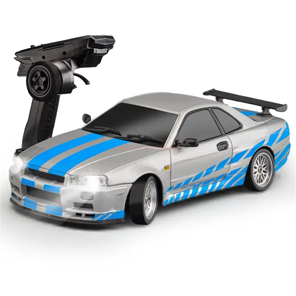 LDRC 1899/A99 Rtr 1/18 2.4g Rwd Rc Car Drift Gtr R34 Gyro Led Light On-Road Полностью пропорциональный корпус из
