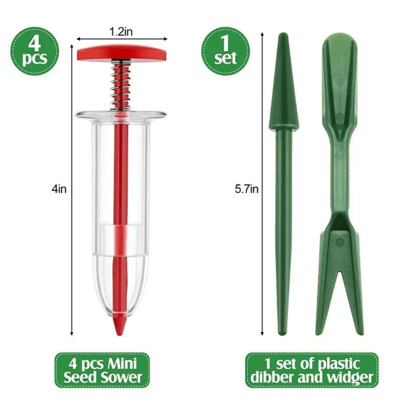

Syringe Seeder Mini Seed Sowing Dispenser Garden Precision Seeding Fertilizing Planter Manual Sower Flower Bed Gardening Tool