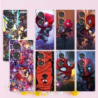 marvel avengers superheroes for huawei p50 p40 p30 p20 lite 5g pro nova 5t y9s y9 prime y6 2019 transparent soft tpu phone case