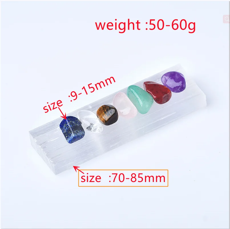 Natural Seven Crude Selenium Chakra Mineral Rod Irregular Wands Crystal Healing Point Specimen Shapes Crafted Stone Decor Home |