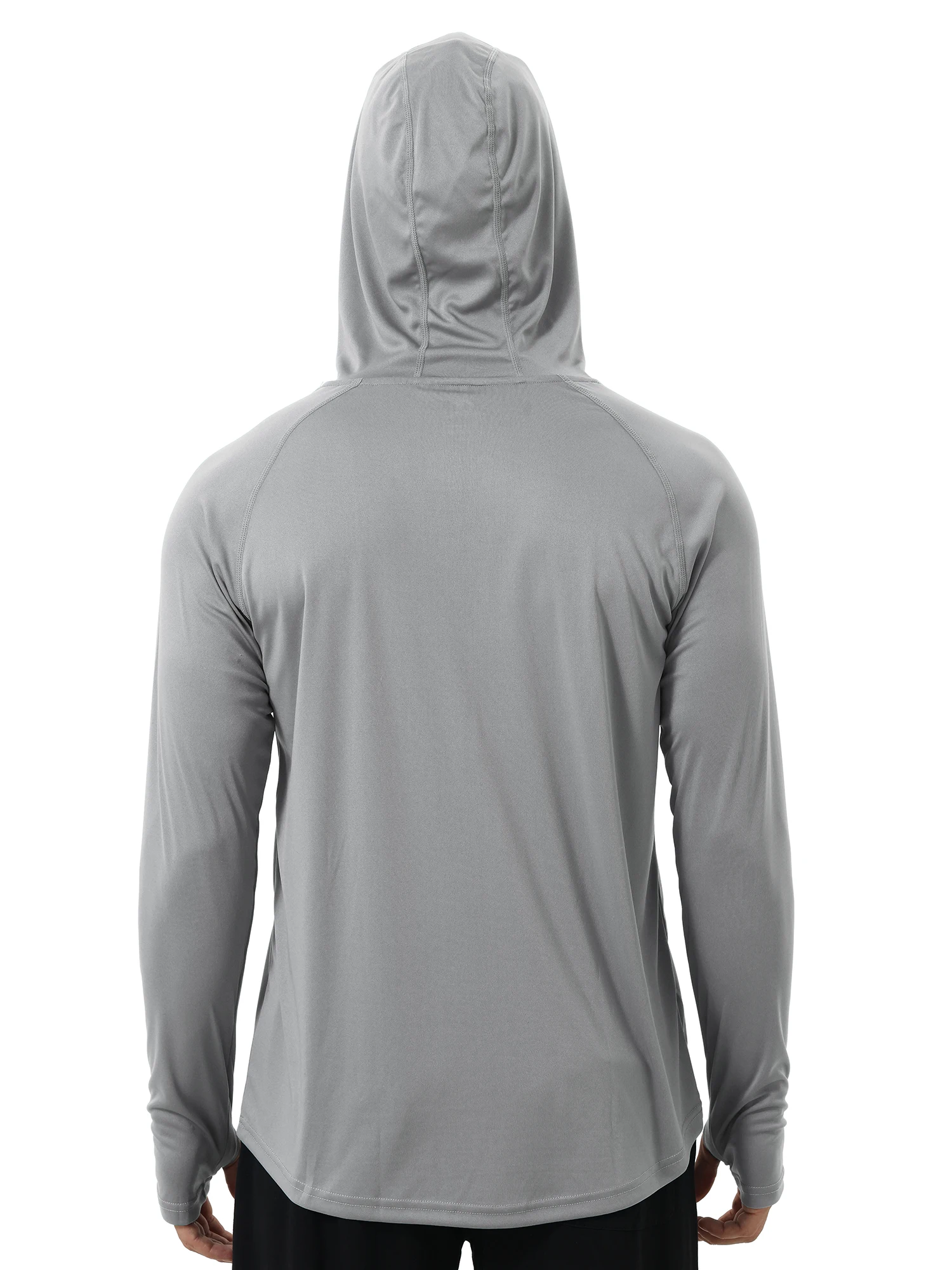 Свитшот мужской с капюшоном и длинным рукавом спортивный Быстросохнущий топ