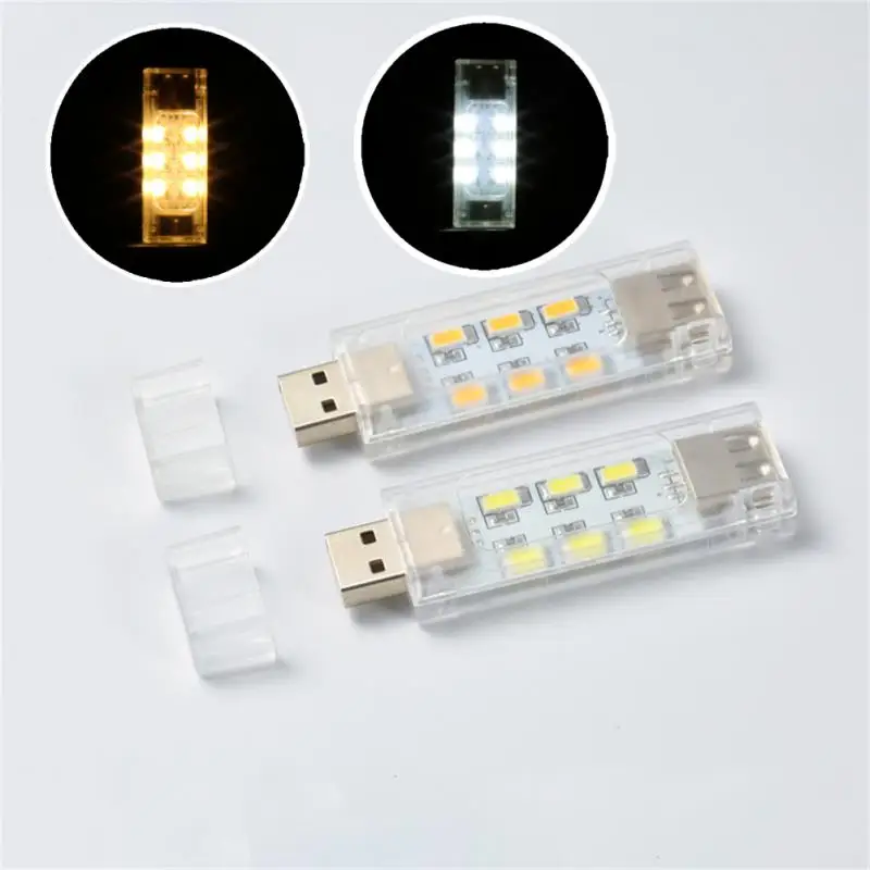 

Portable LED Lights Warm White USB Night Light Room Lighting Decor Mini Table Desk Lamp For Power Bank Laptop Camping Reading
