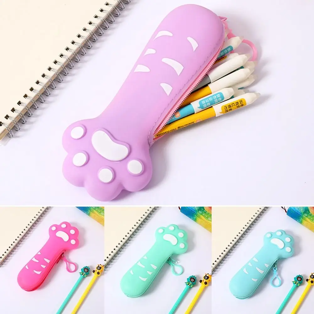 

Hot Sale Creative Multi-function Cute Stationery Pouch Silicone Pencil Case Cosmetic Pocket Storage Box