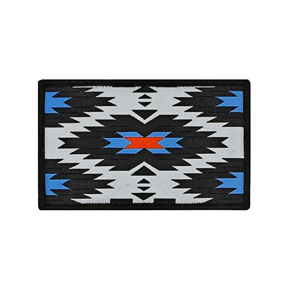 Черные пейонные системы вышитые нашивки на липучке для одежды модные