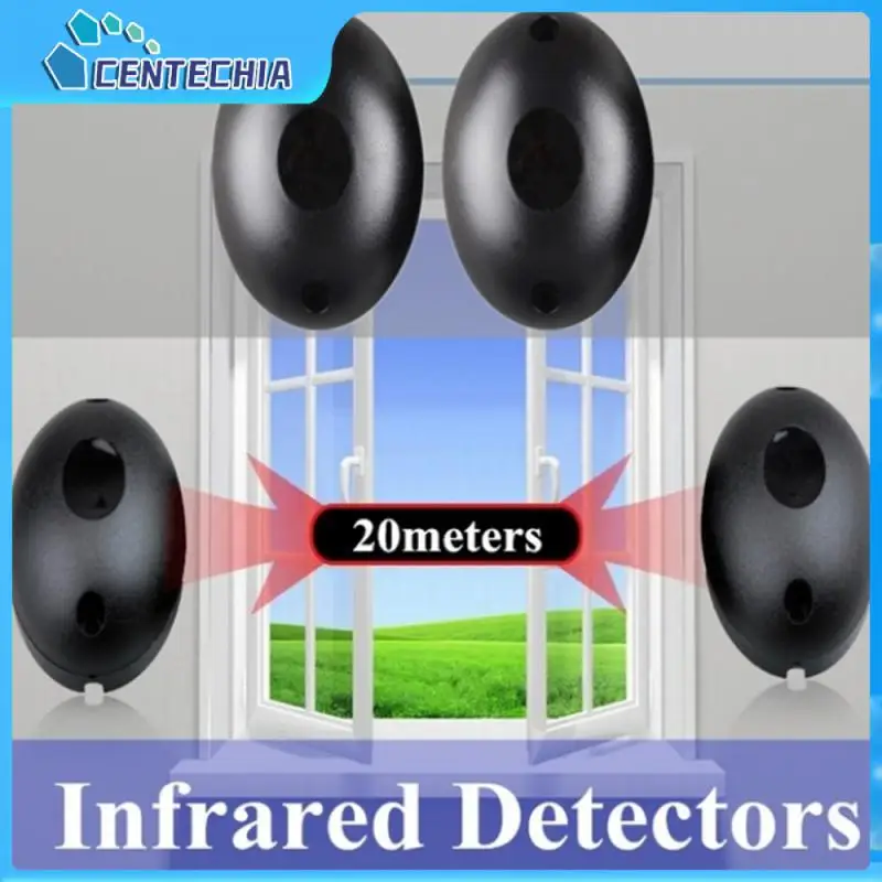 

20m Burglar Alarm System 1 Pair Photoelectric Infrared Detector Single Beam Alarm Ip55 Infrared Photocells Infrared Sensor Home