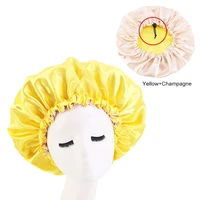 1pcs new womens fashion band satin silky bonnet sleep cap for women men unisex hair care bonnet nightcap satin bath cap