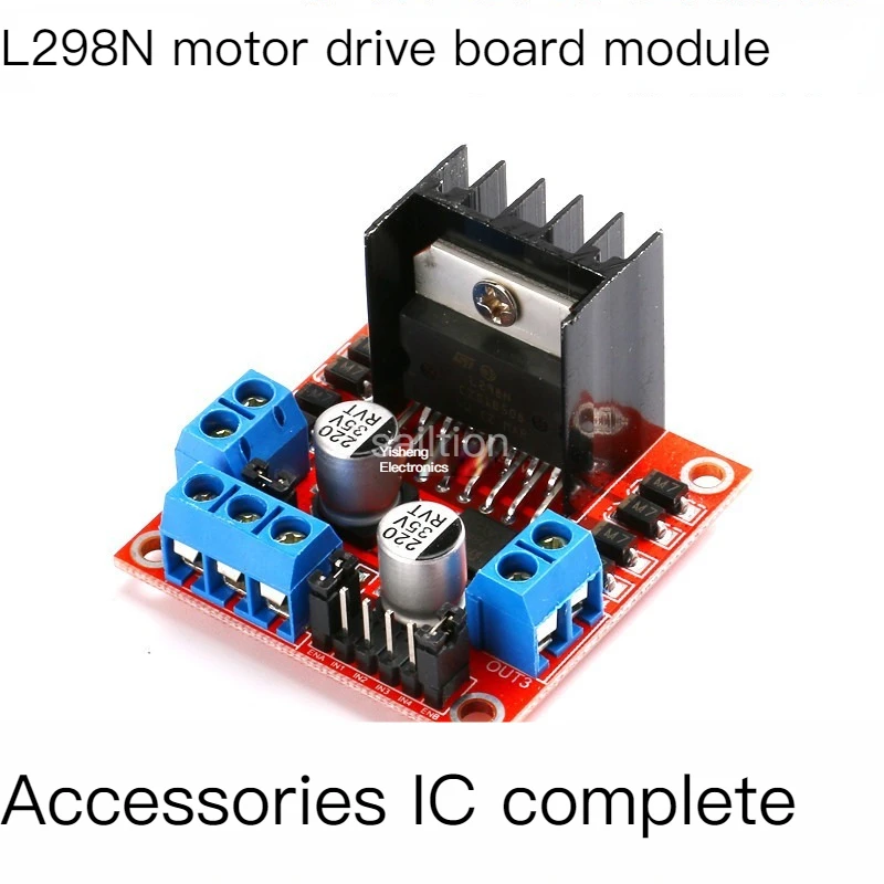 

Dc stepper motor L298N motor driver board module intelligent robot car accessories