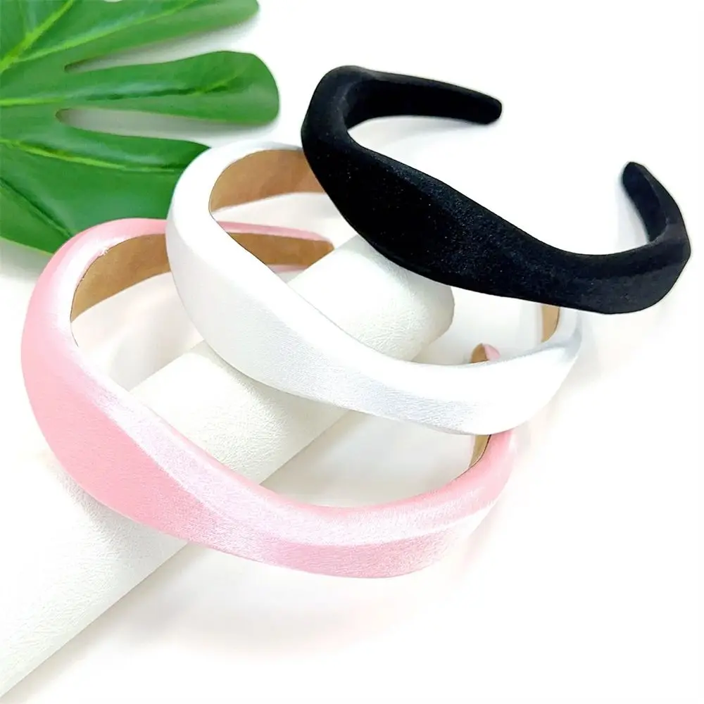 

New Vintage Shiny Geometric Headband Sweet Irregular Hair Hoop Sponge Hairbands Girls Women Non-Slip Elegant Gift Headwear