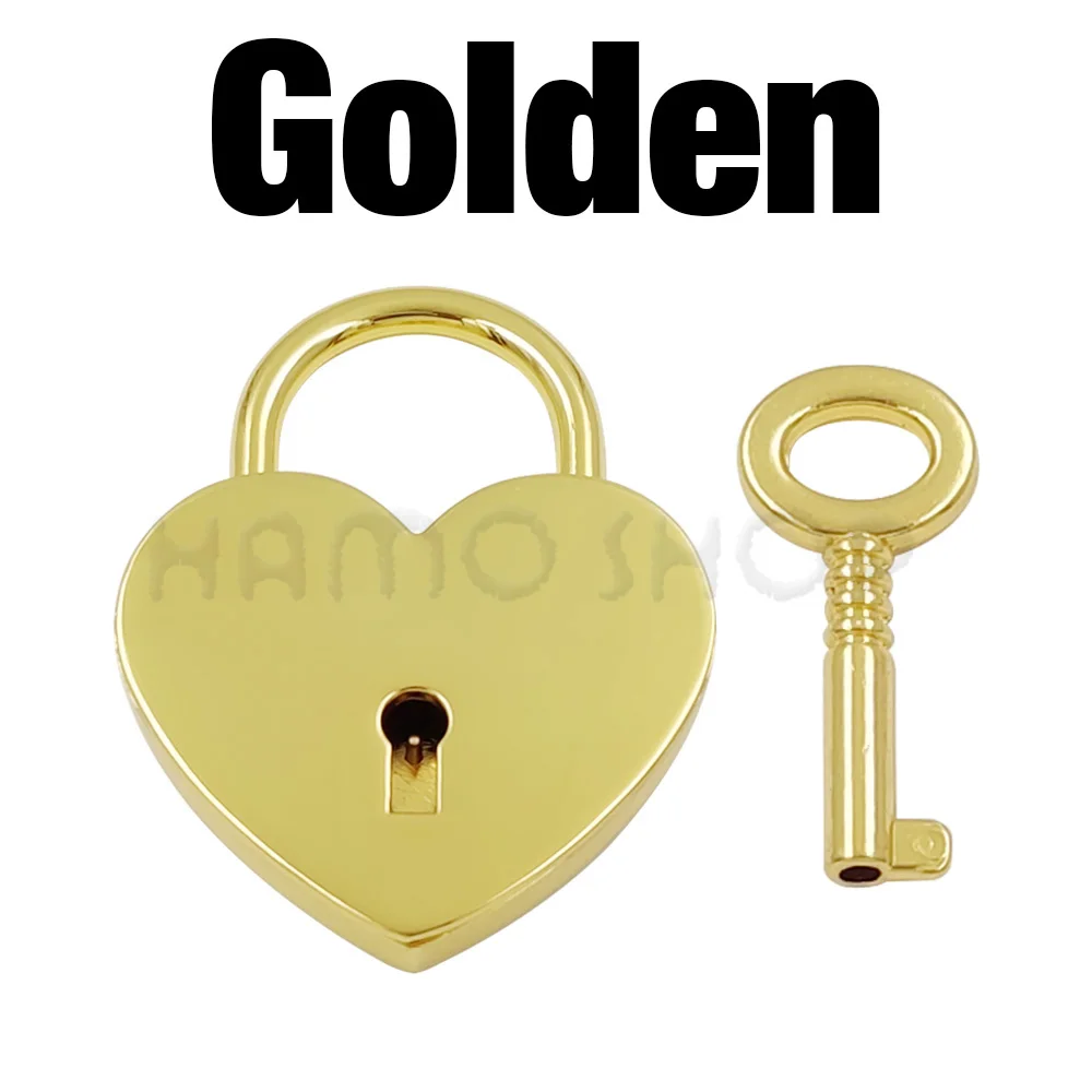 

Металлический винтажный мини-замок в форме сердца