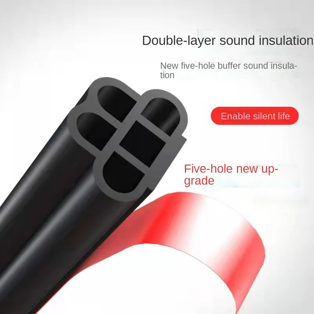 

5m Car Door Soundproof Rubber Seal L Type Styling Self Adhesive Moulding Edge Guard Scratch Protector for Body Kit Accessories