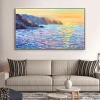 chenistory diy large size painting by number seaside scenery art drawing on canvas gift pictures by numbers kits home decor