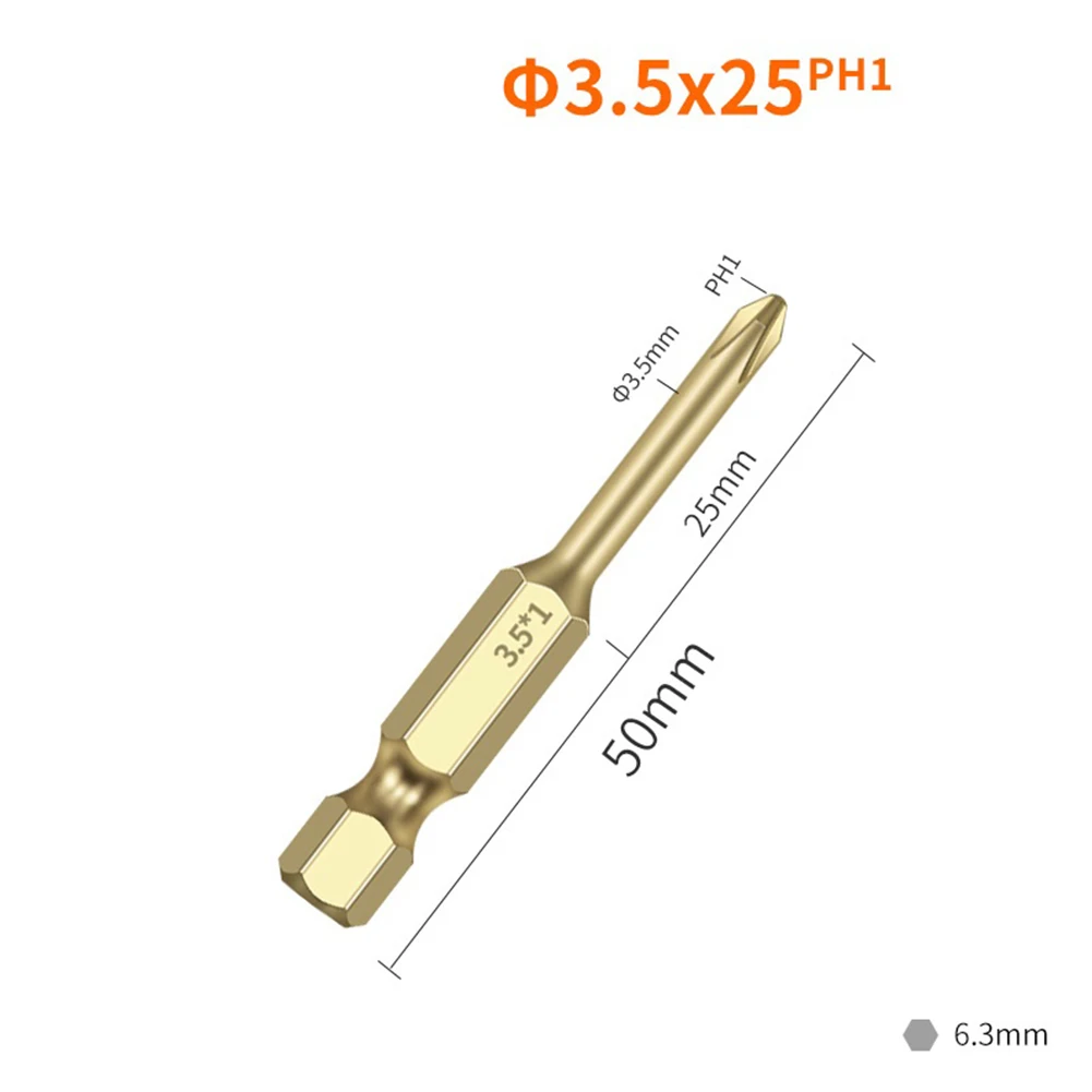 1 шт., 50 мм, 1/4 дюйма, крестовая отвертка PH00 PH0 PH1 PH2, ударная отвертка, шестигранный хвостовик, сверло с магнитной пакетной головкой Phillip