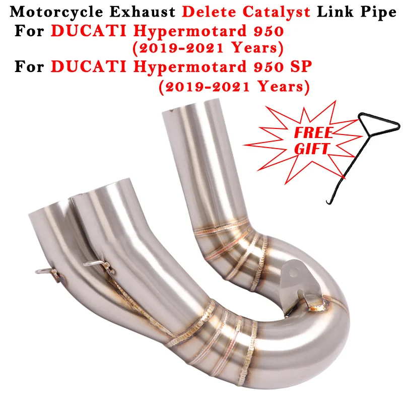 

Motorcycle Exhaust Escape System Modified Delete Catalyst Eliminator Enhanced For DUCATI HYPERMOTARD 950 / 950 SP 2019 2020 2021