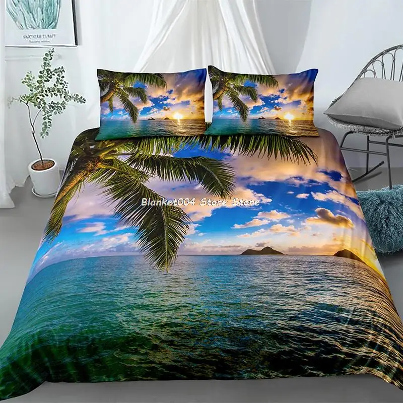 

Beautiful Scenic Duvet Cover Sets 3D Flower Tree Waterfall Bedding Set Bed Linen Pillowcases Twin Full Home Textiles 2/3pcs