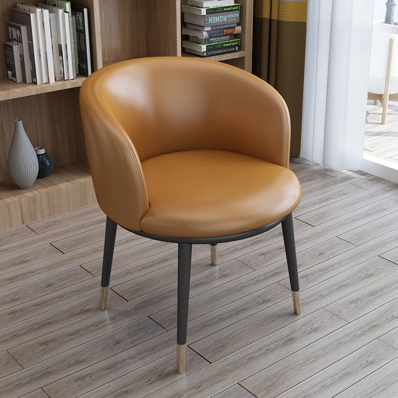 

Золотые ножки, обеденные стулья в скандинавском стиле, современная кожаная мебель, обеденные стулья, эргономичные стулья для отдыха, обеденный стол
