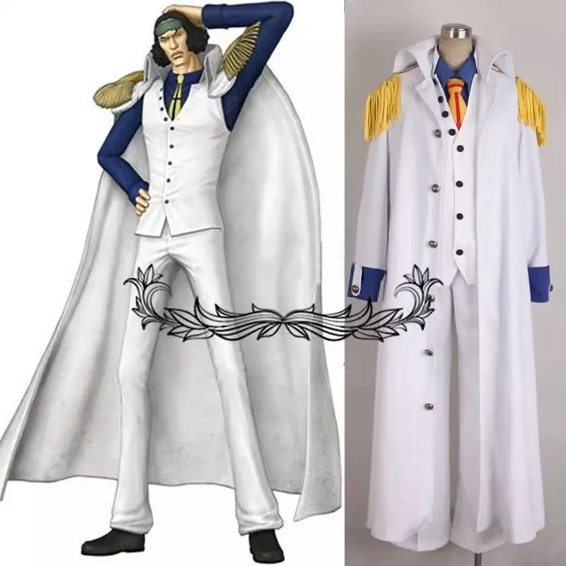 

Костюм для косплея JP Anime Kuzan, бывший морской адмирал Aokiji, аниме, комплект одежды на заказ