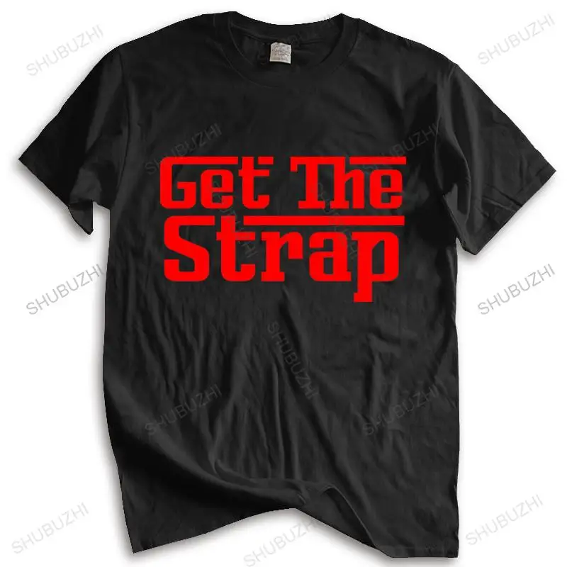 

Mens summer tshirt loose tops 50CENT GET THE STRAP T-Shirt Black Gold G-UNIT Godfather Gift unisex t-shirt teenagers cool tops