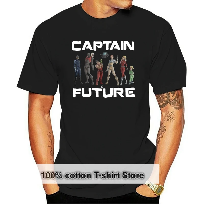 

Captain Future T-Shirt 80er Summer Kult Science Fiction Manga Funshirt Cartoon Comic Tees Hipster Mens T Shirt