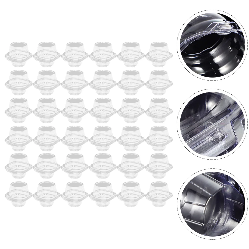 

100Pcs Boxes Cake Wrapping Boxes Transparent Cupcake Cases Cupcake Plastic Boxes for Cake Decor Desserts Protection