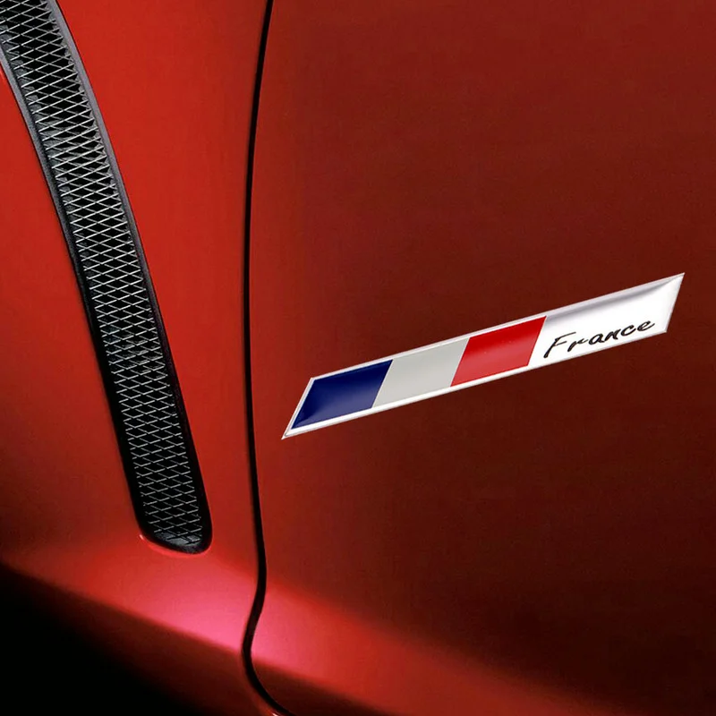 Французский Флаг Эмблема Значок Наклейка для Автомобиля из 3D Алюминия для Peugeot 206 306 307 408 2008 5008 Citroen Sega Renault и других.