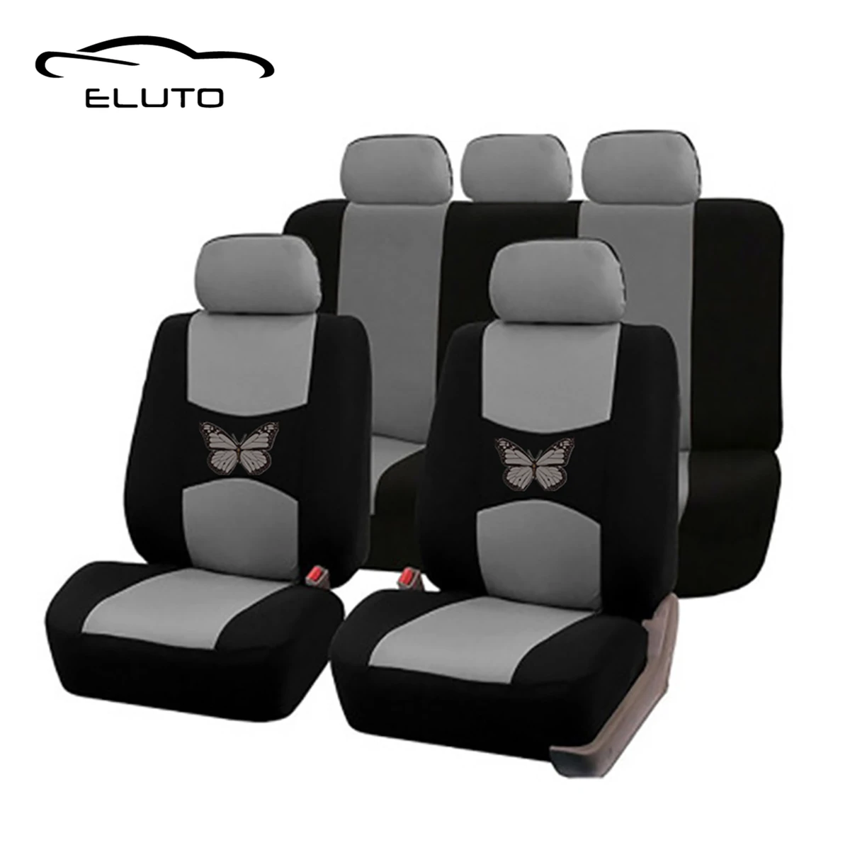 Набор чехлов на передние и задние сиденья автомобиля защитные чехлы всесезонные