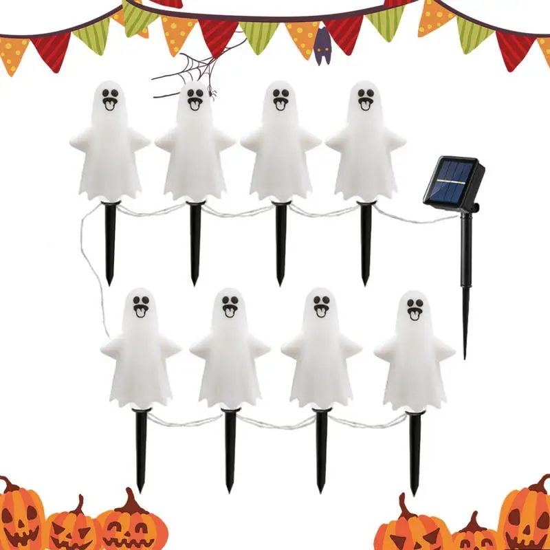 Маркеры для дорожек на Хэллоуин водонепроницаемые огни солнечных колышках