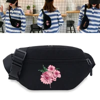mens waist bag fashion fanny pack chest pack outdoor sports crossbody bags casual womens travel flamingo pattern waist packs