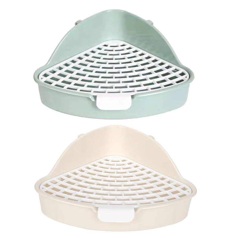 

for TRIANGLE Potty Trainer Corner Litter Bedding Box Pet Litter Pan for Small Animal Baby Rabbit Small Chinchilla Gerbil