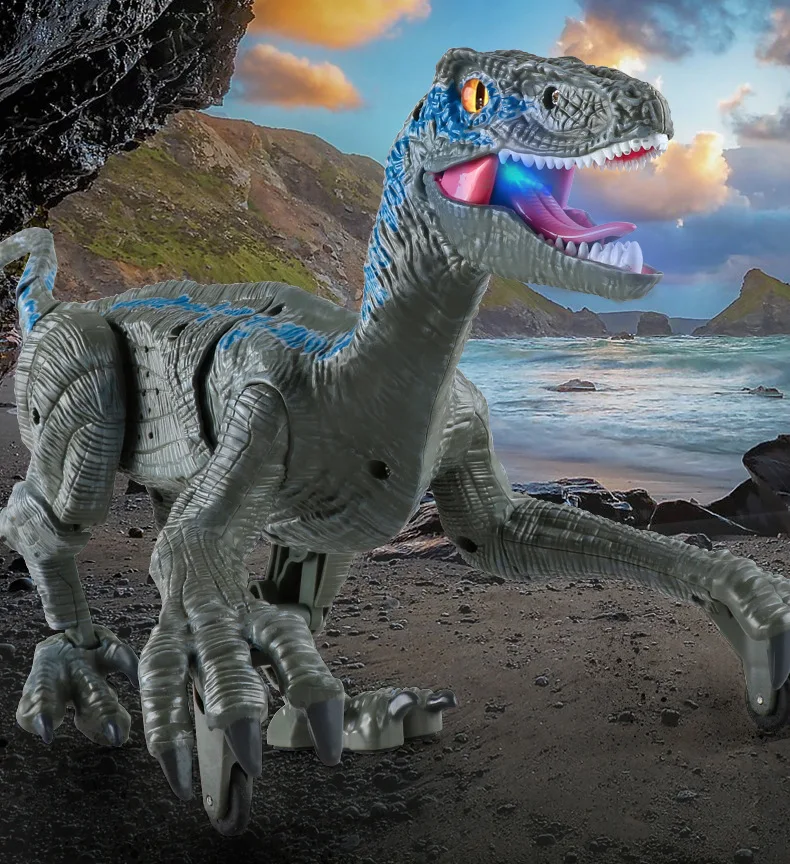 

RC Jurassic Dinosaurs Simulation Toys Electric Walking Dinosaur Sound Light Electric Toys Gifts for Kids