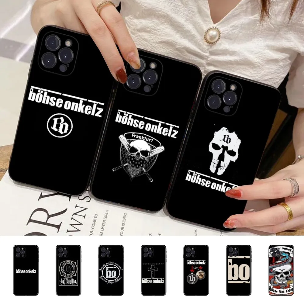 Чехол для телефона B-Bohse O-Onkelz Band силиконовый мягкий чехол Iphone 16 15 14 13 12 11 Pro Mini XS MAX Plus