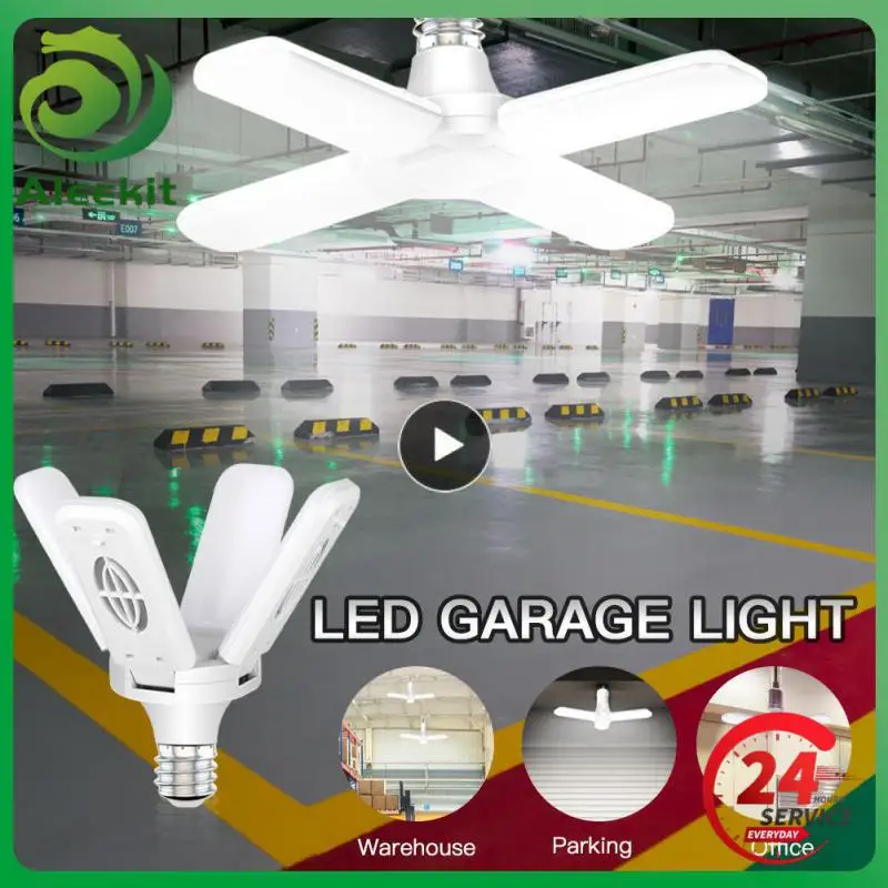 

Fan Blade Lamp Deformable E27 Led Light Bulb Mini Industrial Led Lamp Home Appliance Industrial Light Foldable Home Led Bulb