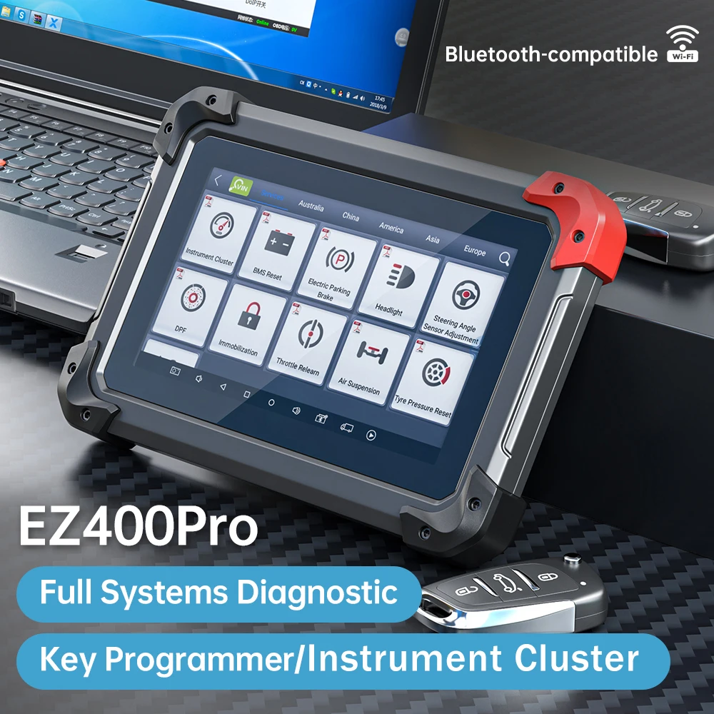

Инструмент Диагностический XTOOL EZ400PRO для всех систем, устройство активное тестирование + кодирование ЭБУ с 30 + обслуживанием для сброса масла, EPB BMS SAS DPF ABS, бесплатное обновление